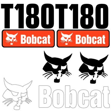FITS T180 BOBCAT REPLACEMENT DECAL STICKER - OUTDOOR DURABLE LAMINATE